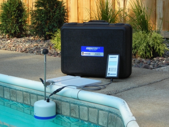 Leakalyzer electronic water-loss monitoring device used for verification